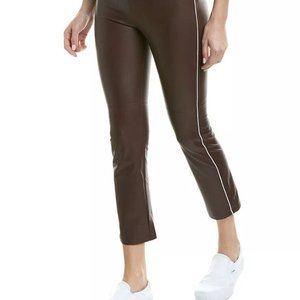 NWT David Lerner Midrise Skimmer Pants - Black with White Piping S…